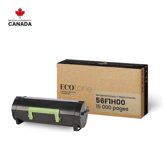 Lexmark Remanufactured Ecotone 56F1H00 Toner 15K Yield